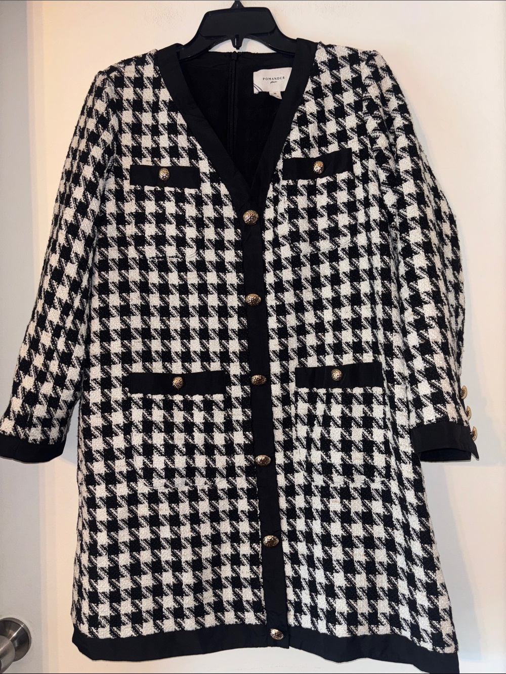 Pomander Place Houndstooth Dress